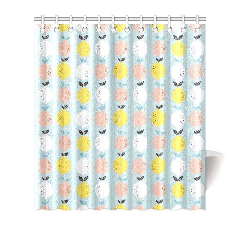Citrus  Pattern Print Design 03 Shower Curtain