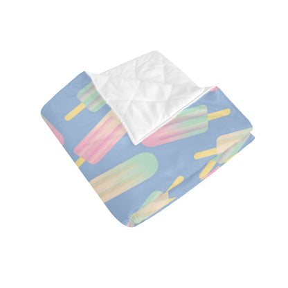 Ice Cream Pattern Print Design 05 Premium Quilt