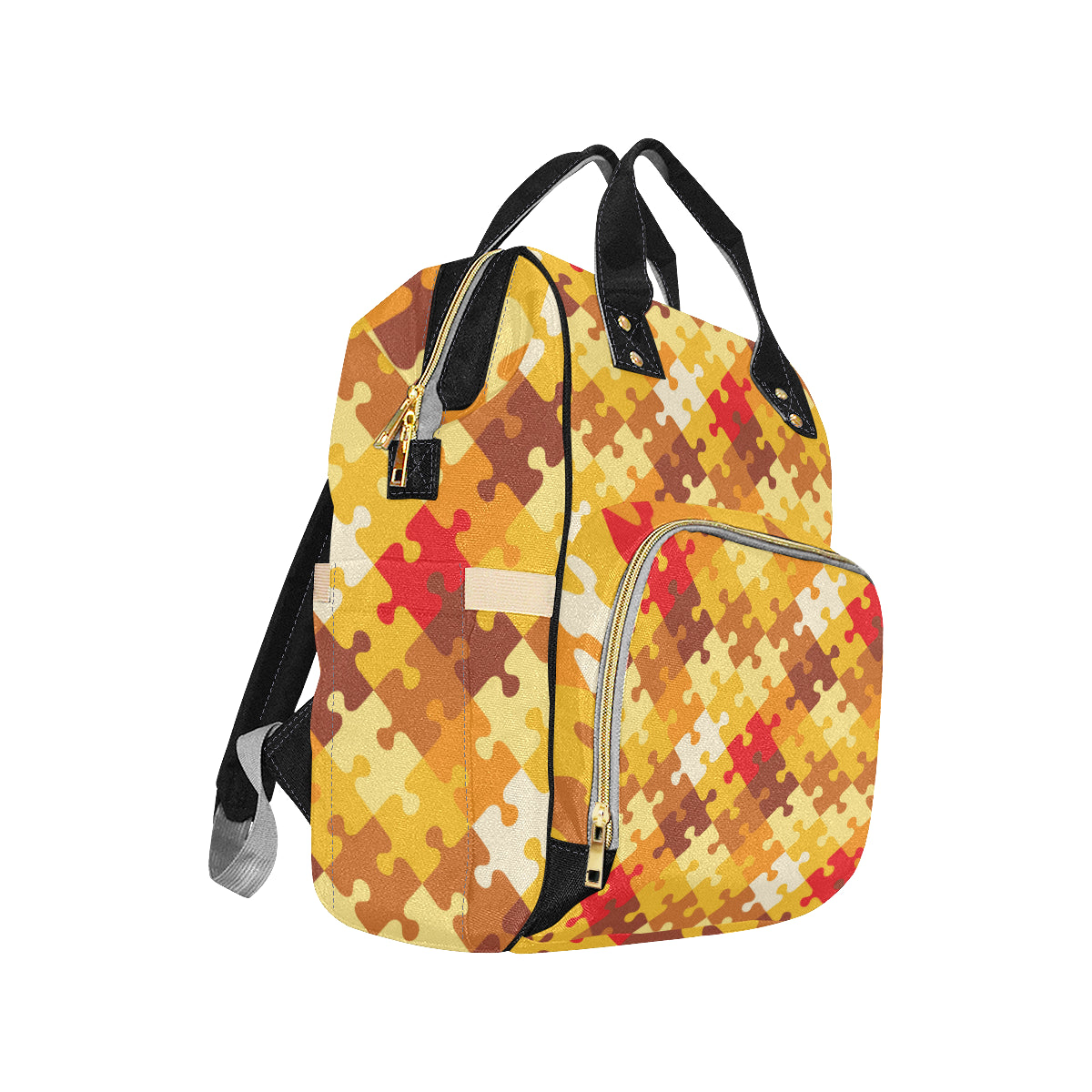 Puzzle Pattern Print Design A01 Diaper Bag Backpack