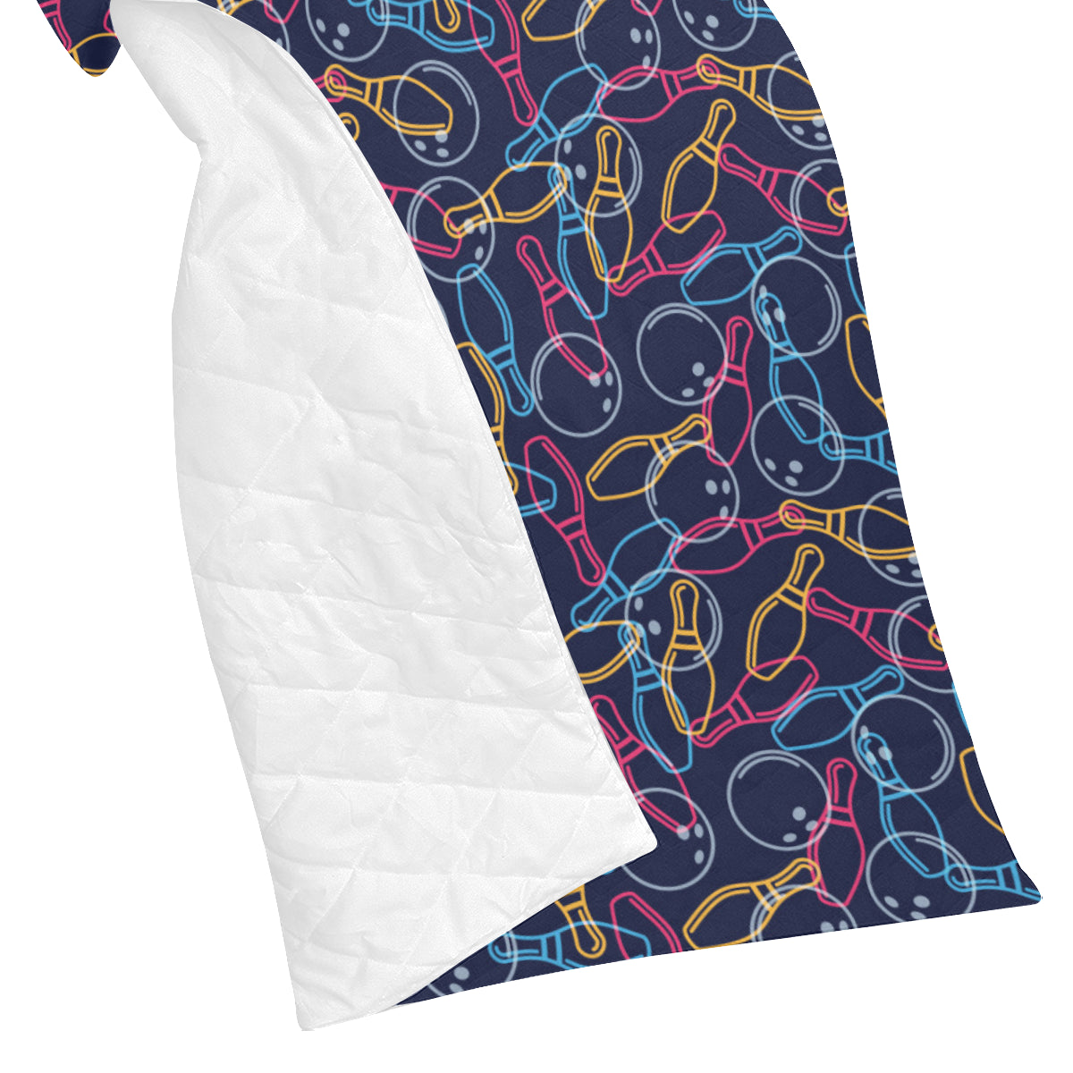 Bowling Pattern Print Design 07 Premium Quilt