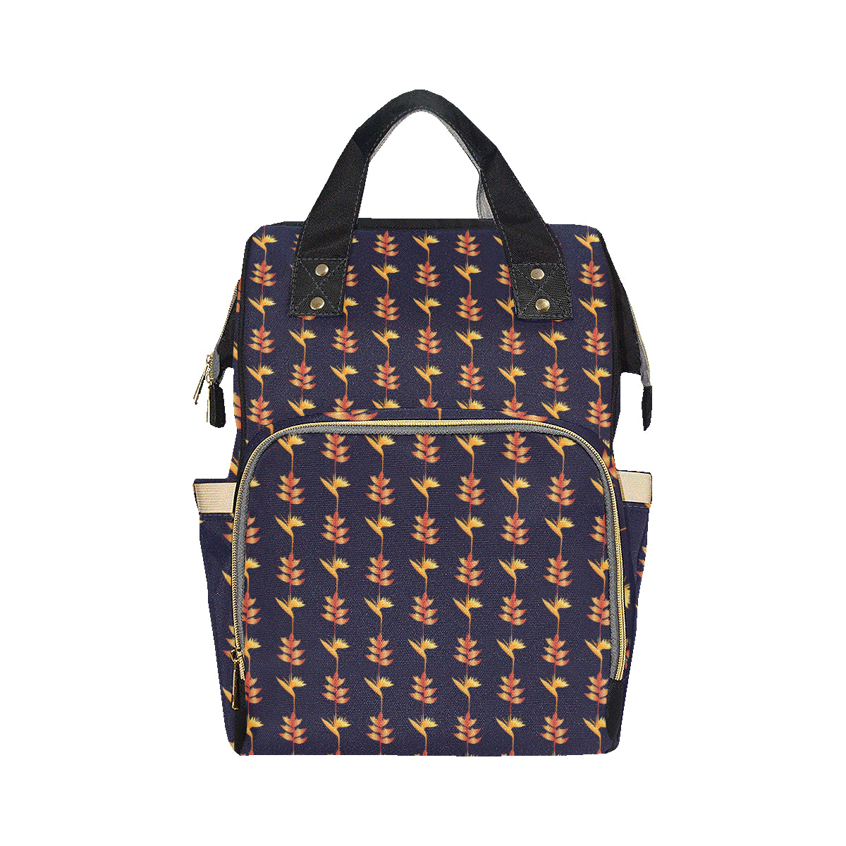 Heliconia Pattern Print Design HL06 Diaper Bag Backpack