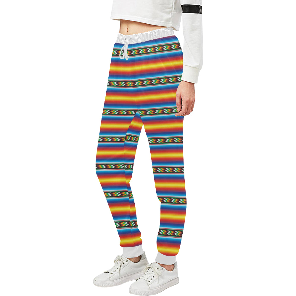 Mexican Blanket ZigZag Print Pattern Unisex Sweatpants