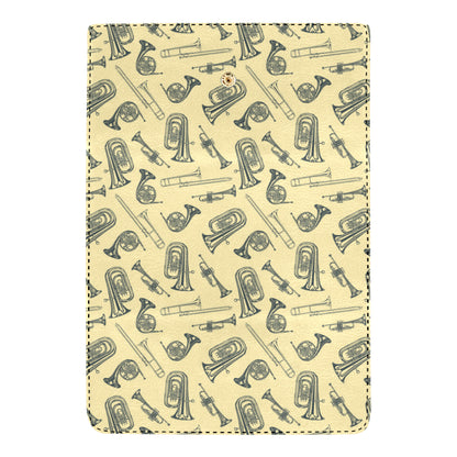 Tuba Pattern Print Design 01 Women's Trifold Wallet