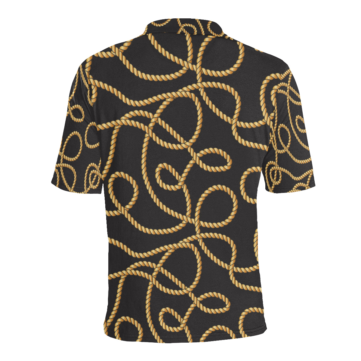Rope Pattern Print Design A04 Men Polo Shirt