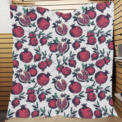 Pomegranate Pattern Print Design PG01 Premium Quilt