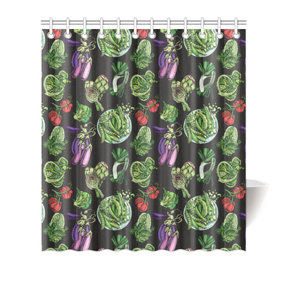 Lettuce Pattern Print Design 01 Shower Curtain