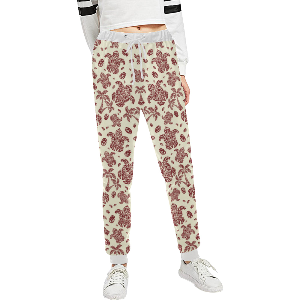 Polynesian Tattoo Turtle Themed Unisex Sweatpants