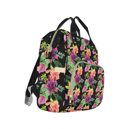 Amaryllis Pattern Print Design AL09 Diaper Bag Backpack
