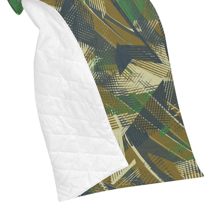 Military Camouflage Pattern Print Design 01 Premium Quilt