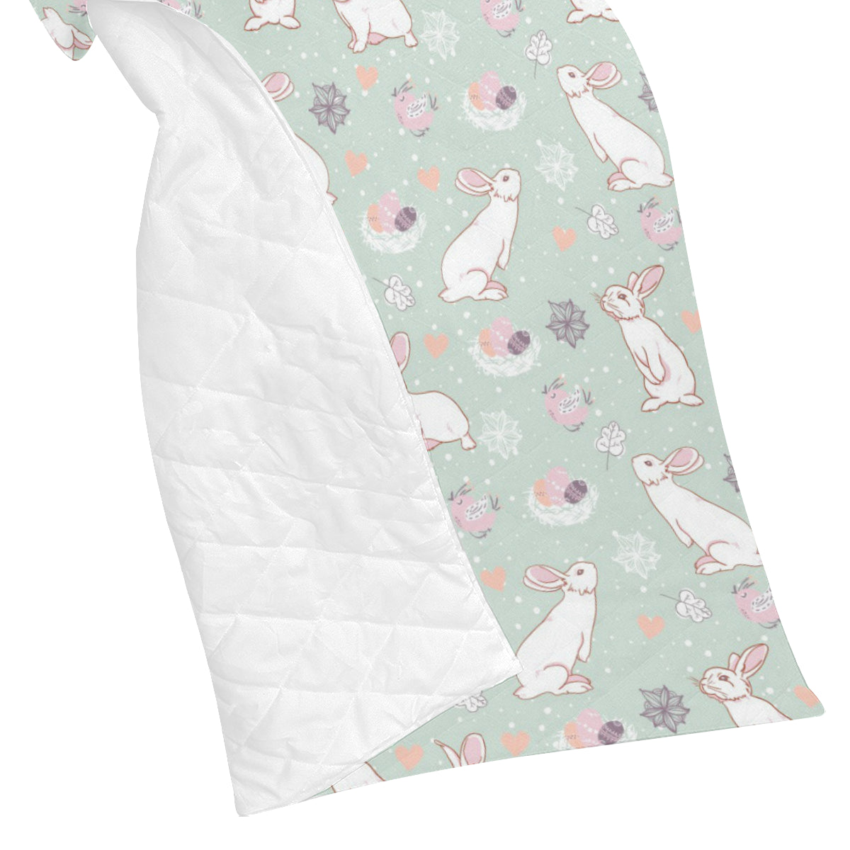 Rabbit Pattern Print Design RB011 Premium Quilt