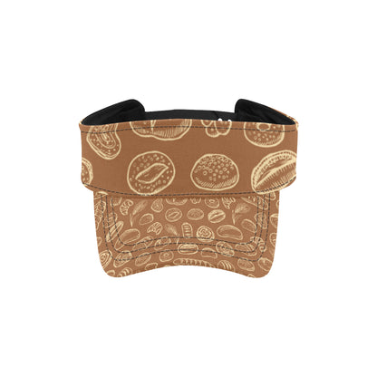 Bread Pattern Print Design 03 Unisex Sun Visor