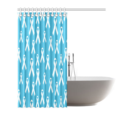 Liver cancer Pattern Print Design 01 Shower Curtain