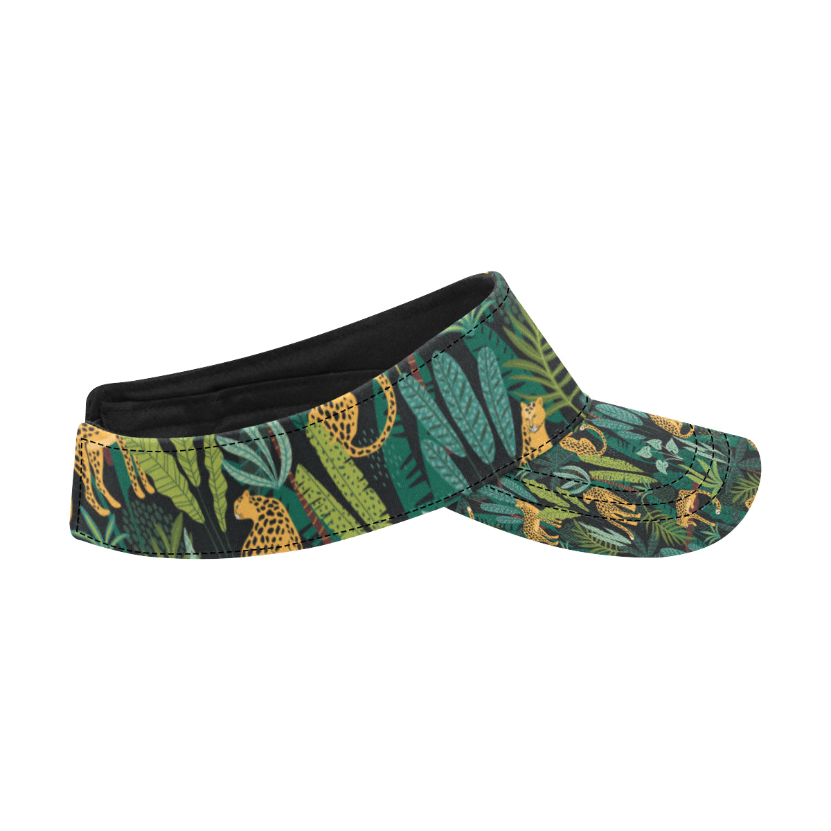 Jaguar Jungle Pattern Print Design 03 Unisex Sun Visor