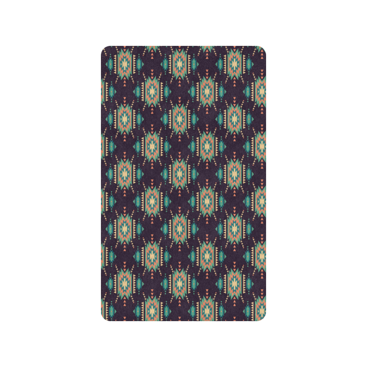 Navajo Geometric Style Print Pattern Rubber Doormat