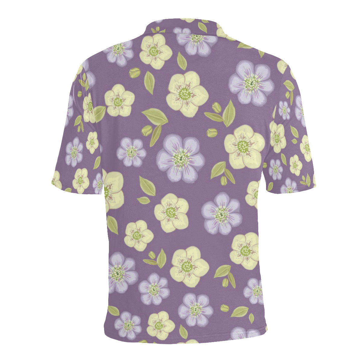 Anemone Pattern Print Design AM013 Men Polo Shirt