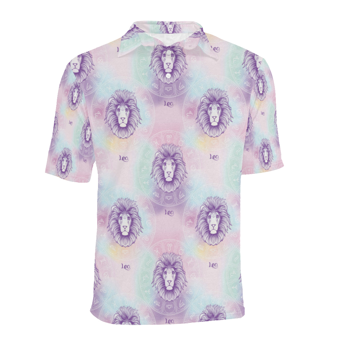Leo Pattern Print Design 03 Men Polo Shirt