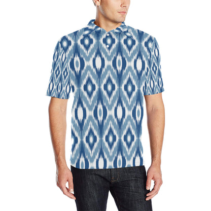 Ikat Pattern Print Design 03 Men Polo Shirt