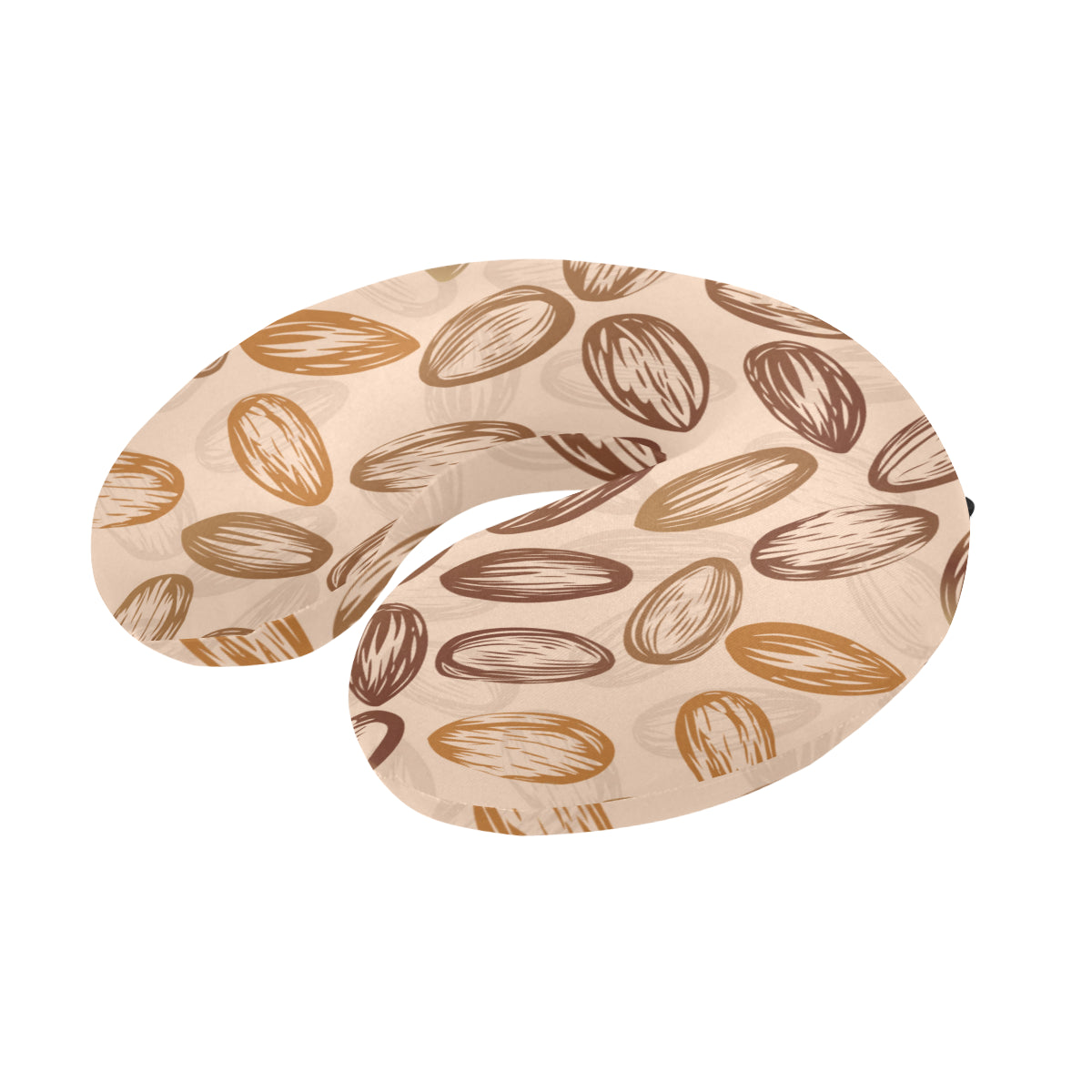 Almond Pattern Print Design 02 U-Shaped Travel Neck Pillow
