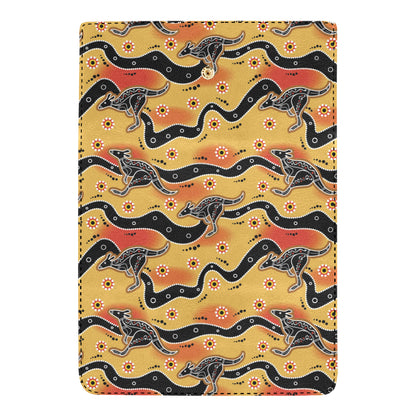 Kangaroos Aboriginal  Pattern Print Design 06 Women's Trifold Wallet