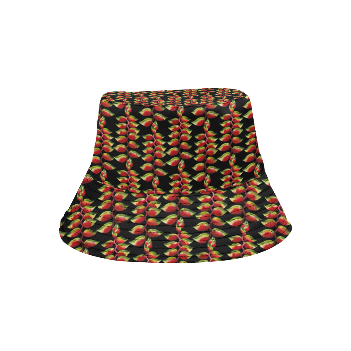 Heliconia Pattern Print Design HL05 Unisex Bucket Hat