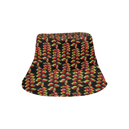 Heliconia Pattern Print Design HL05 Unisex Bucket Hat