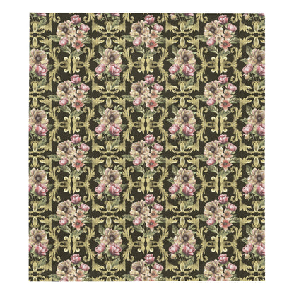 Baroque Pattern Print Design 02 Premium Quilt