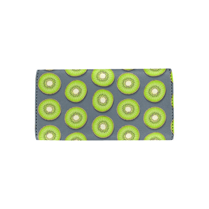 Kiwi Pattern Print Design KW06 Women's Trifold Wallet