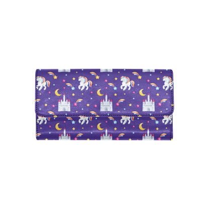 Unicorn Casttle Women's Trifold Wallet