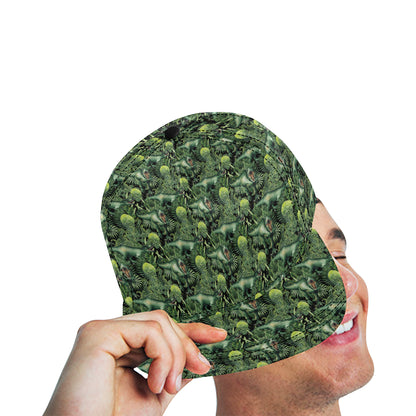 Dinosaur T Rex Print Pattern Snapback Cap