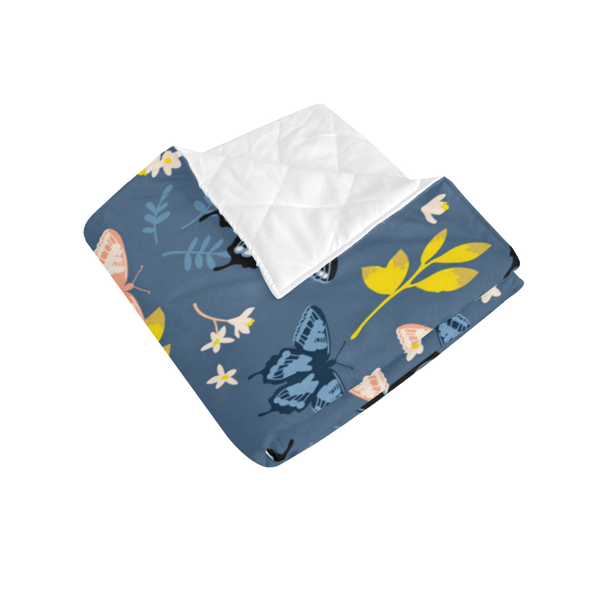 Monarch Butterfly Pattern Print Design 02 Premium Quilt