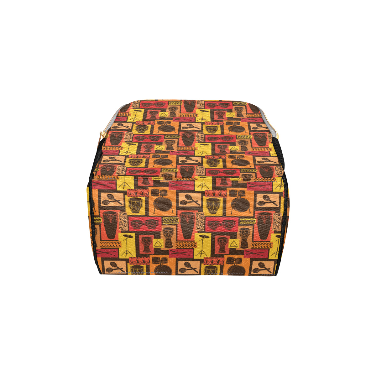 Percussion Pattern Print Design 02 Diaper Bag Backpack