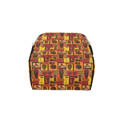 Percussion Pattern Print Design 02 Diaper Bag Backpack