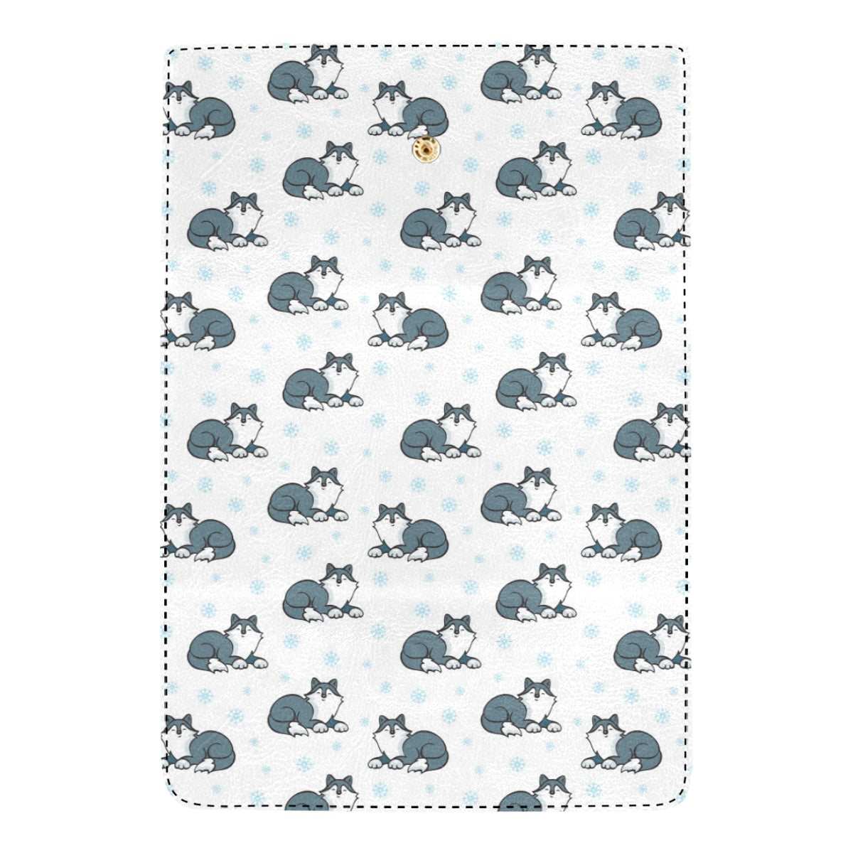 Alaskan Malamute Pattern Print Design 03 Women's Trifold Wallet