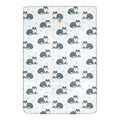 Alaskan Malamute Pattern Print Design 03 Women's Trifold Wallet