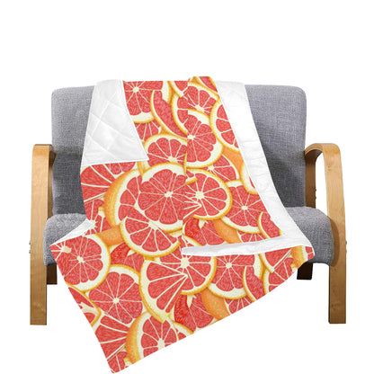 Grapefruit Pattern Print Design GF02 Premium Quilt