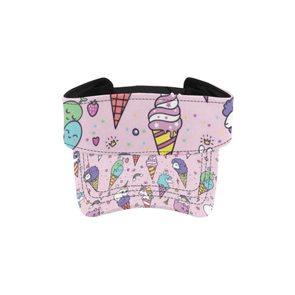 Ice Cream Pattern Print Design IC05 Unisex Sun Visor