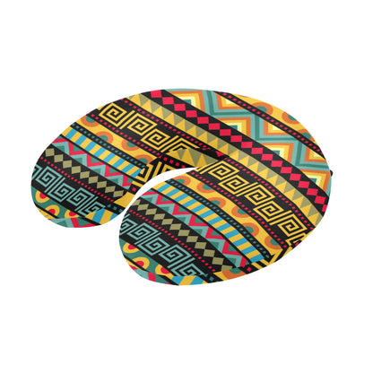 African Pattern Print Design 03 U-Shaped Travel Neck Pillow