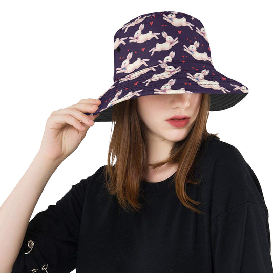 Rabbit Pattern Print Design RB016 Unisex Bucket Hat