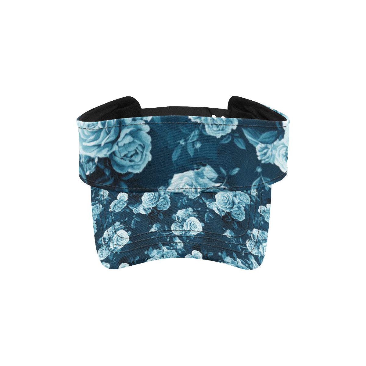 Rose Blue Pattern Print Design RO014 Unisex Sun Visor