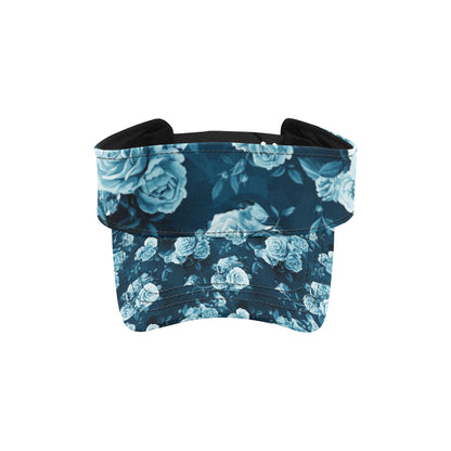 Rose Blue Pattern Print Design RO014 Unisex Sun Visor