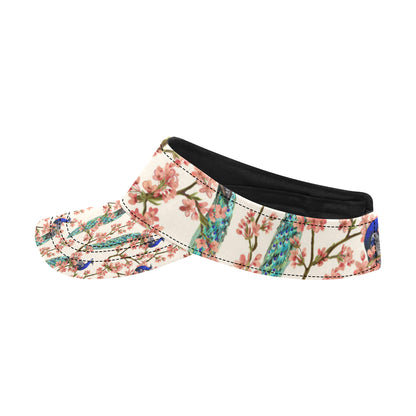 Cherry Blossom Peacock Unisex Sun Visor