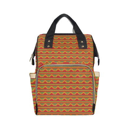 Rasta Reggae Color Print Diaper Bag Backpack