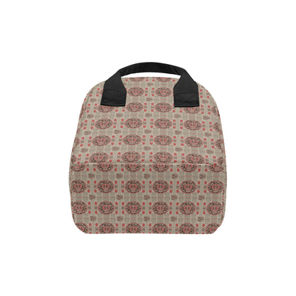 Calendar Aztec Print Pattern Insulated Lunch Bag