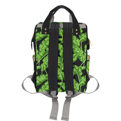 Banana Leaf Pattern Print Design BL01 Diaper Bag Backpack