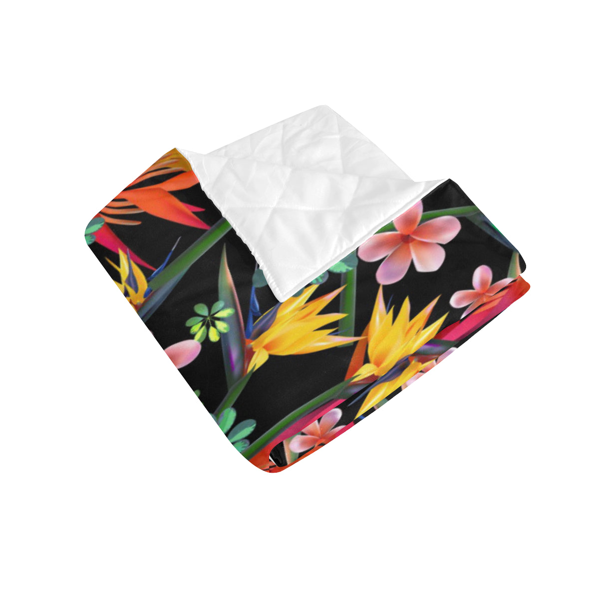 Tropical Flower Pattern Print Design TF015 Premium Quilt
