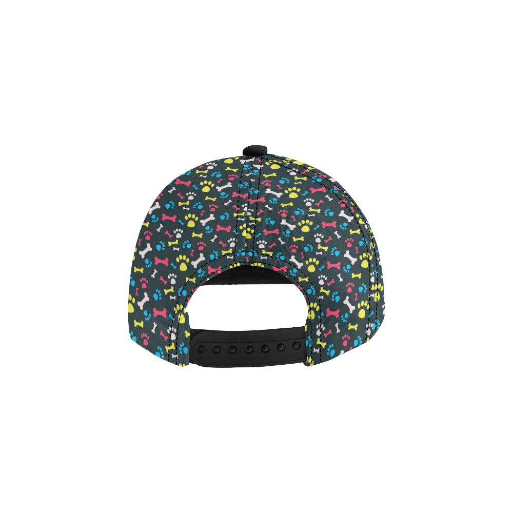 Paw Design Print Snapback Cap