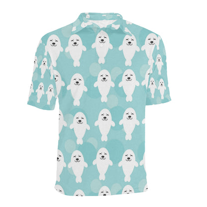 Sea Lion Baby Pattern Print Design 01 Men Polo Shirt