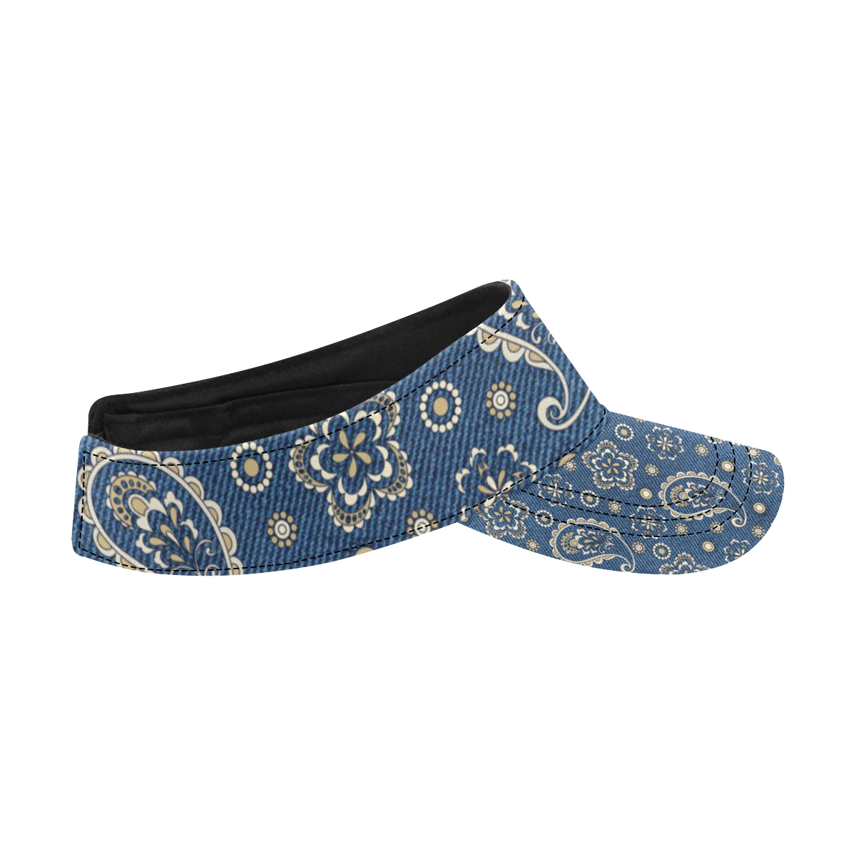 Jean Paisley Pattern Print Design 01 Unisex Sun Visor