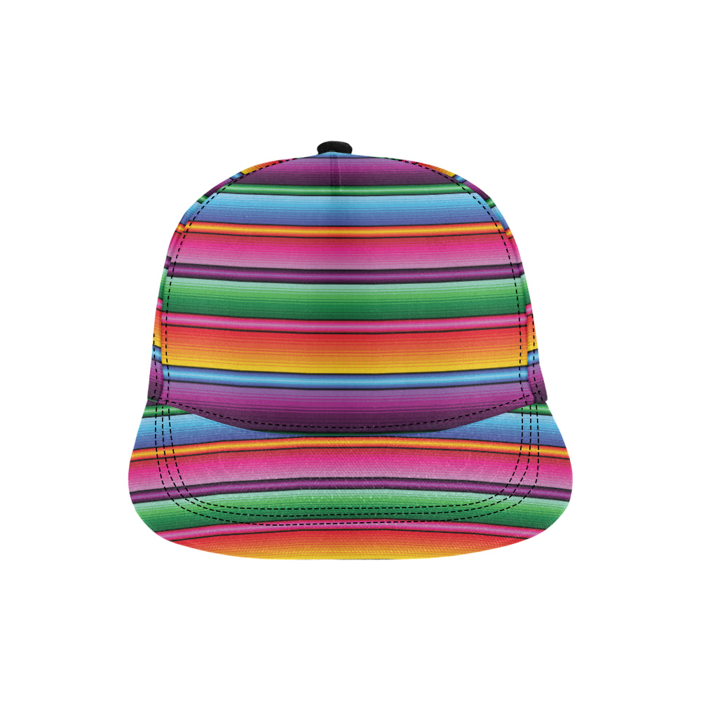 Mexican Blanket Colorful Print Pattern Snapback Cap