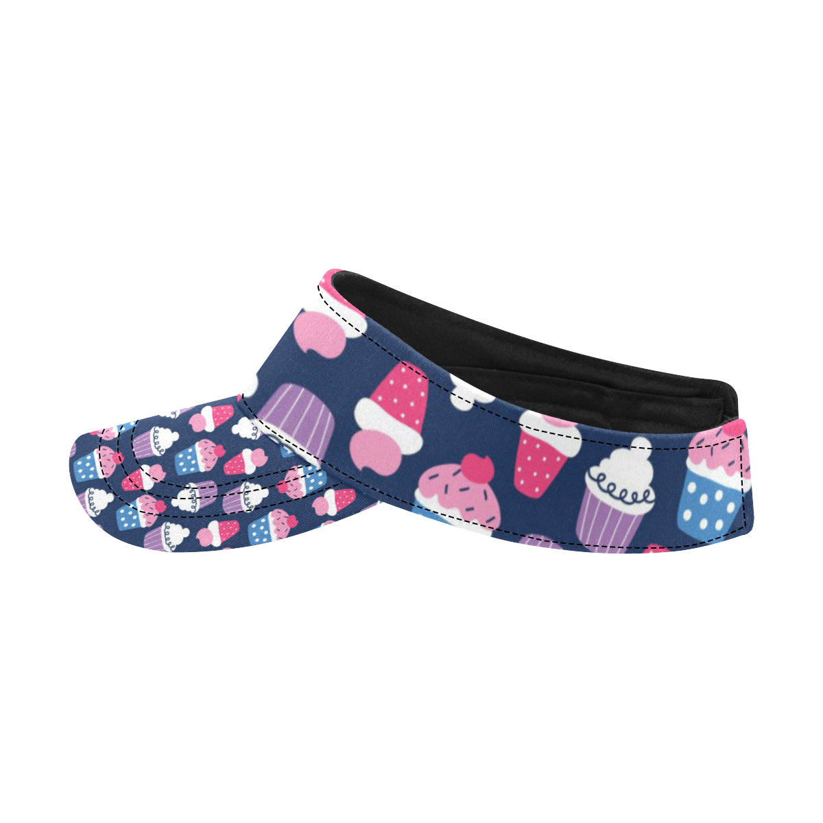 Cupcake Pattern Print Design CP04 Unisex Sun Visor